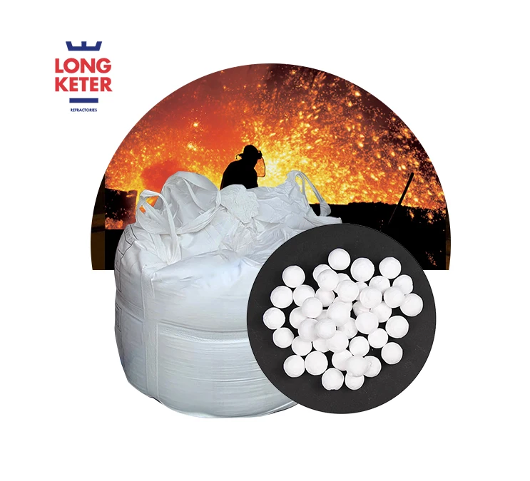 High refractory alumina plate alumina ball