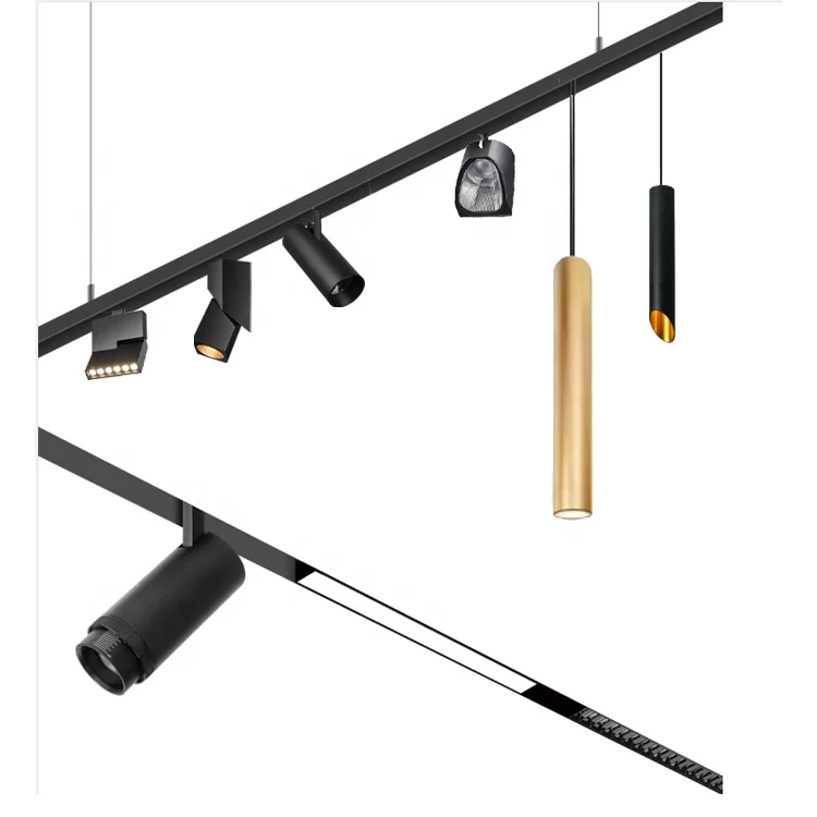 48V 2700-6500K color changing Smart WiFi 2.4G Dimming  97Ra 6-40W linear track spotlight magnetic track light rail system