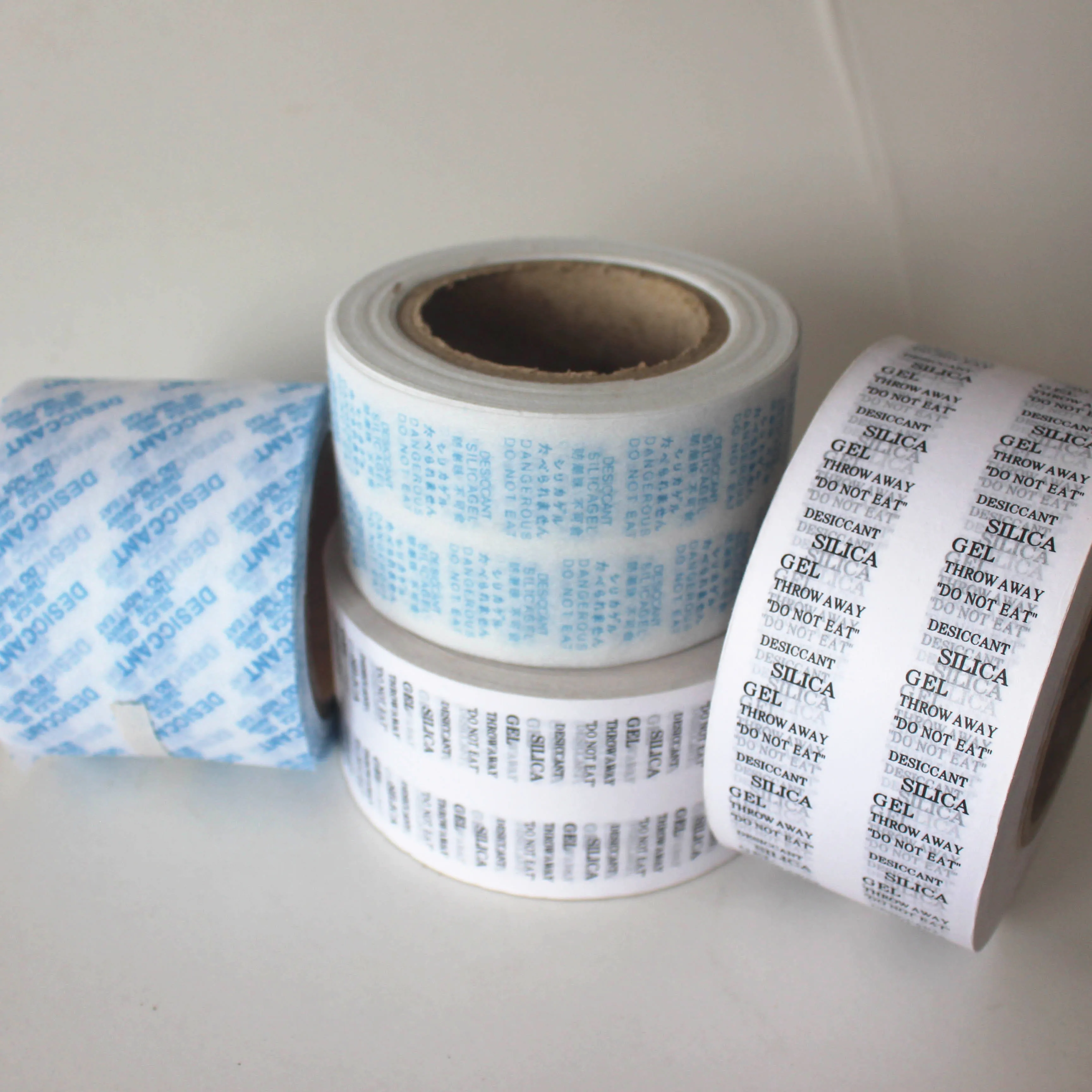 Wholesale Heat Sealing Printed Cotton  Free Sample Silica Gel Desiccant Packing Paper Desiccant Wrapping Paper