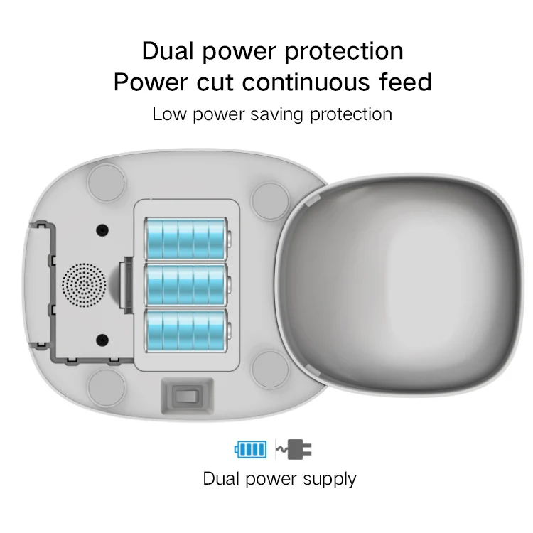 Manufacturer Wifi Microchip Pet Voice Record Automatic Cat Feeder Timing Ration Dog Feeder