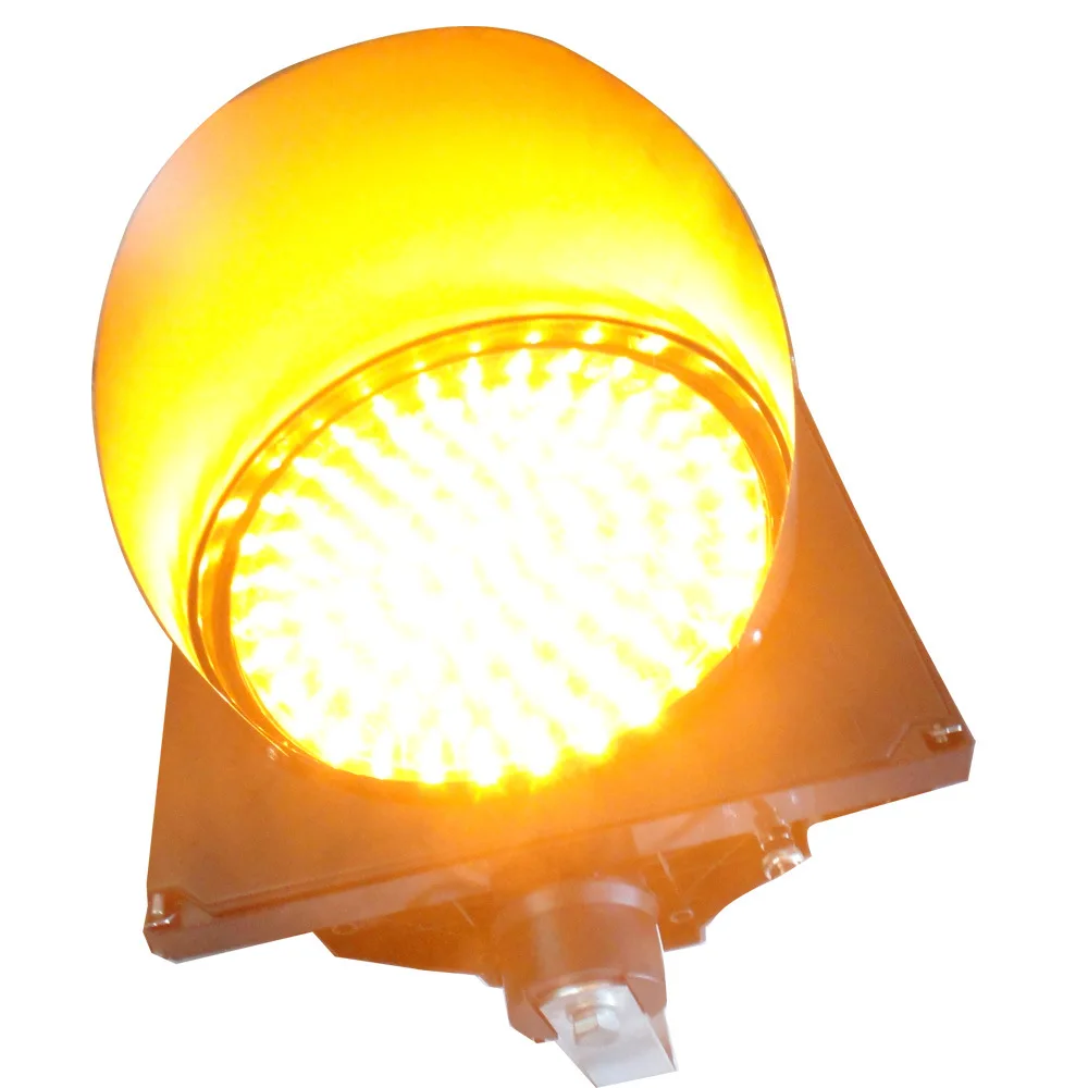 2 pcs/carton Dia 300mm Roadway Safety Powerful LED Solar Traffic Lights beacon lights for the road warning light