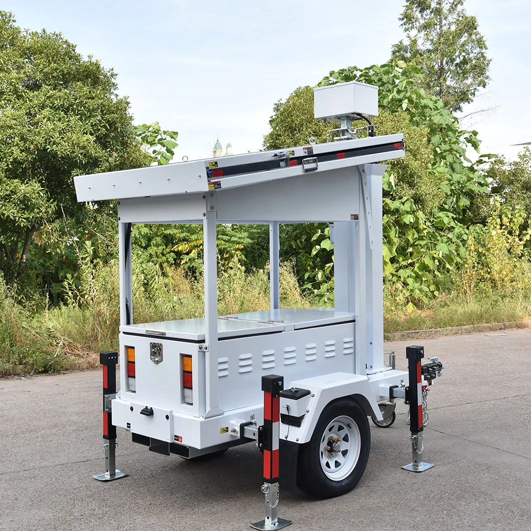 Mobile Surveillance Trailer Solar CCTV