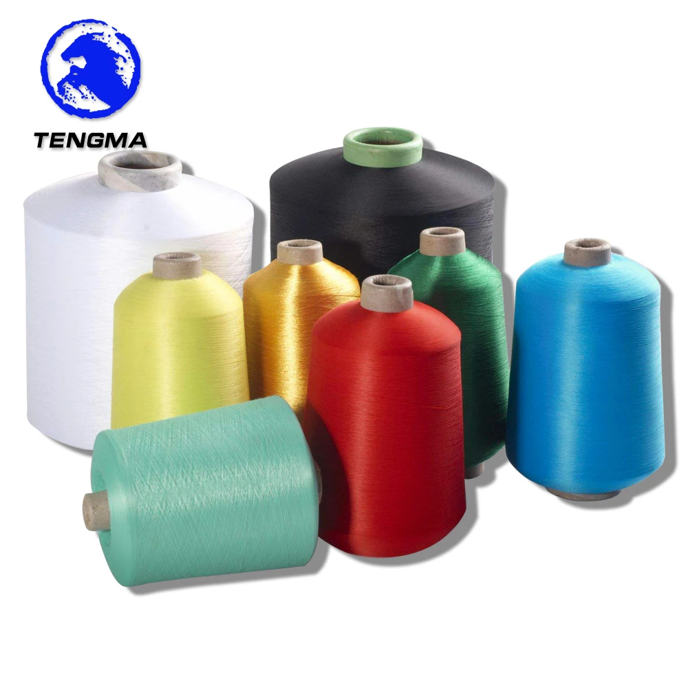 AA  grade filament polyester hot melt yarn dty 150 48 sd yarn nim yarn