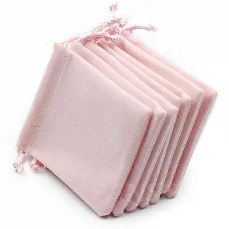 OEM satin embroidery microfiber cotton dust drawstring velvet wholesale small gift  packaging pouch with logo custom jewelry bag