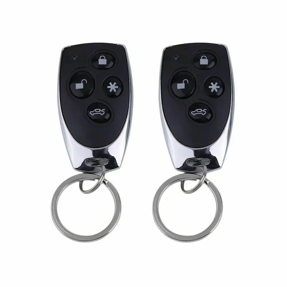 Universal Keyless Entry Siren  Security System  1-Way Car Alarm Vehicle System Protection + 2 Remote Control Burglar Alarm