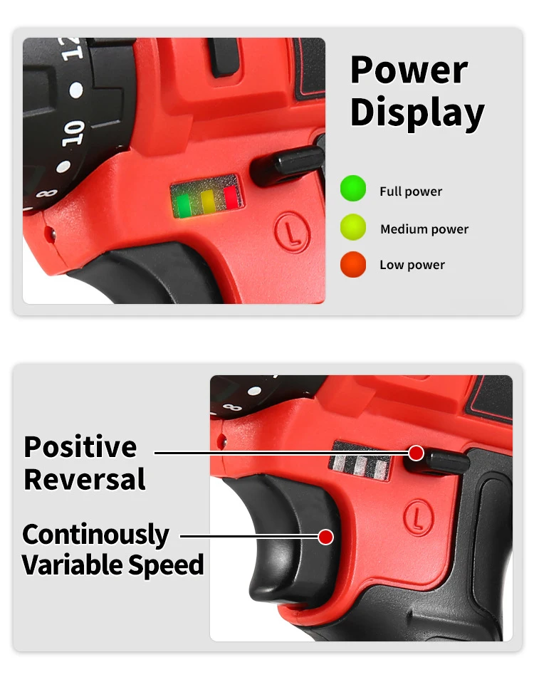 Лучшее Качество Mil-waukee Red Seriespower Tool 20 В медная бесщеточная литиевая беспроводная дрель