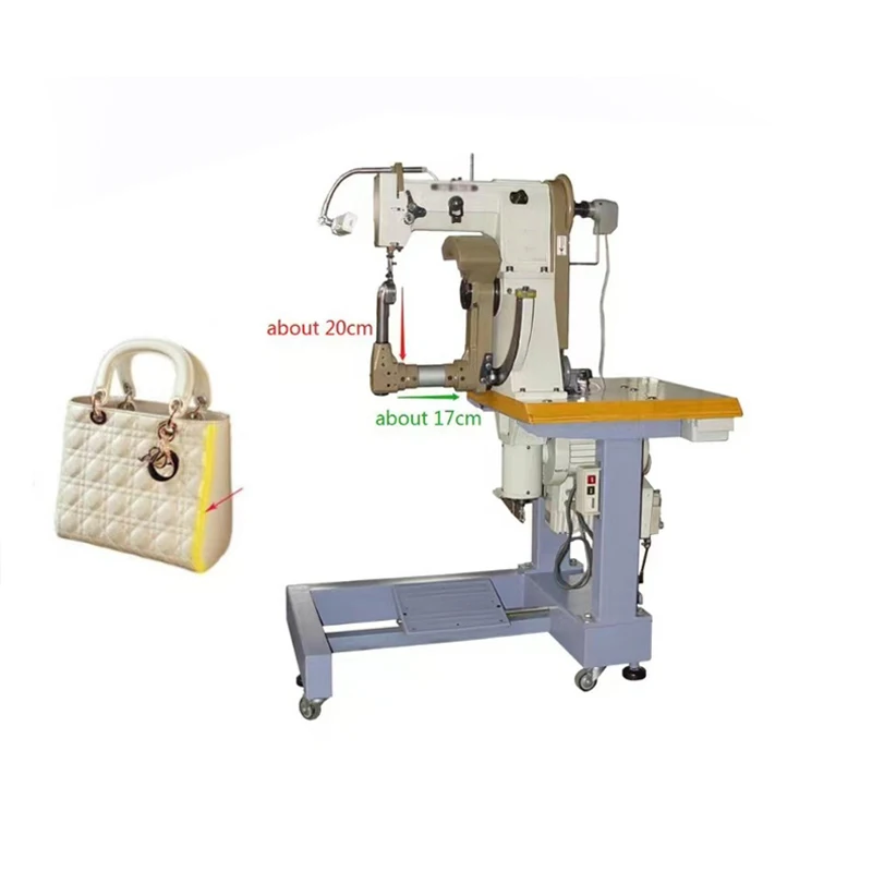 360 градусов автоматическая промышленная Кожаная двойная игла швейная машина для кожаных сумок