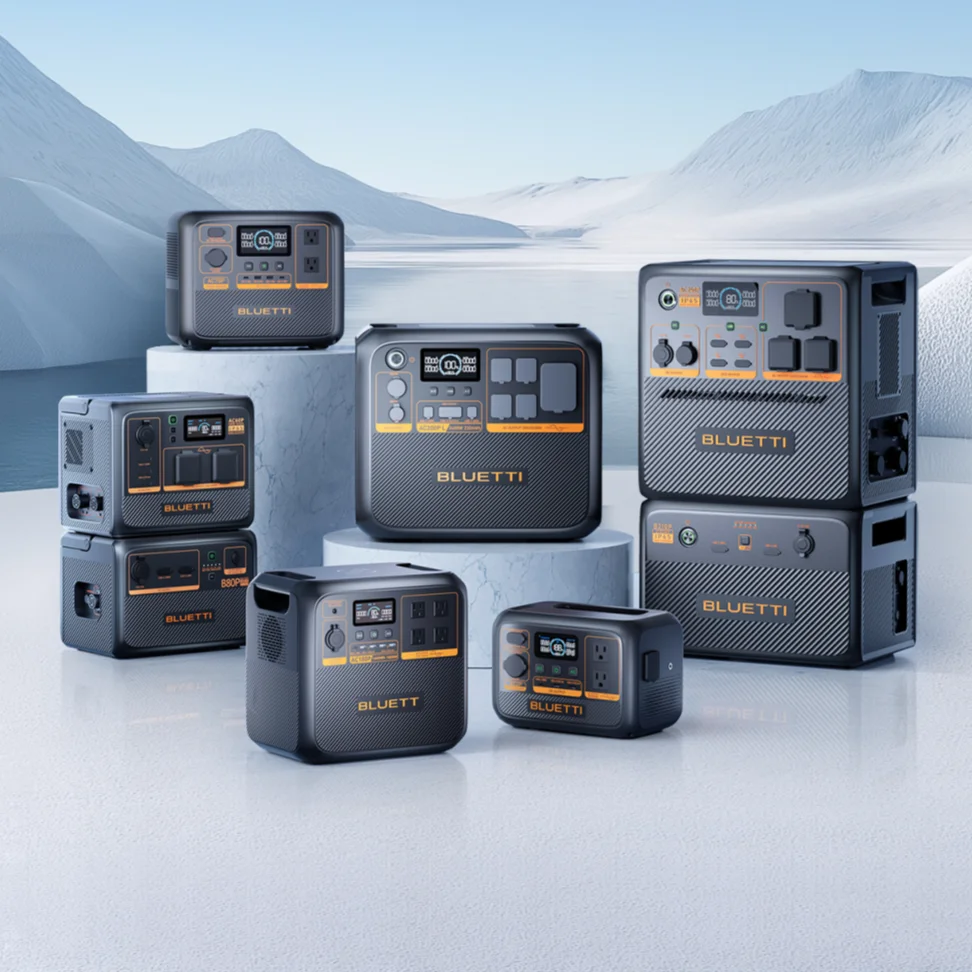 BLUETTI Mobile Flashfish Camp Backup Portable Lifepo4 Battery Charging & Power Bank Stations Solar 1000w 1500w 2000w 2400w Home