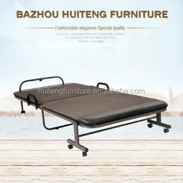 Оптовая продажа металла раскладная кровать с матрасом