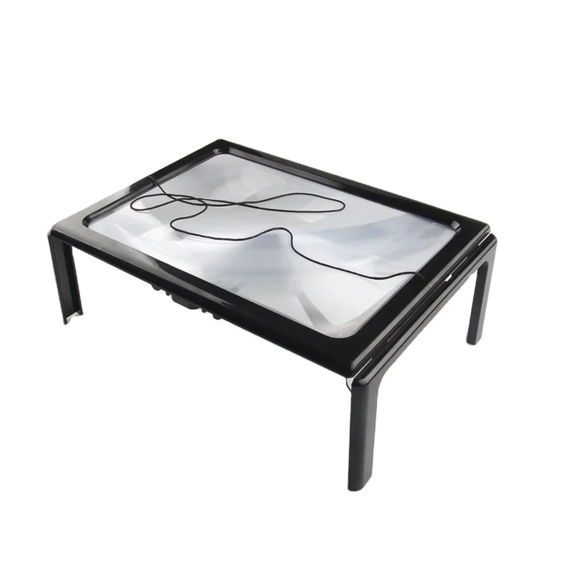 Video Magnifying Lamp LED Handsfree Reading Magnifying Glass LED Magnifying Glasses For Reading