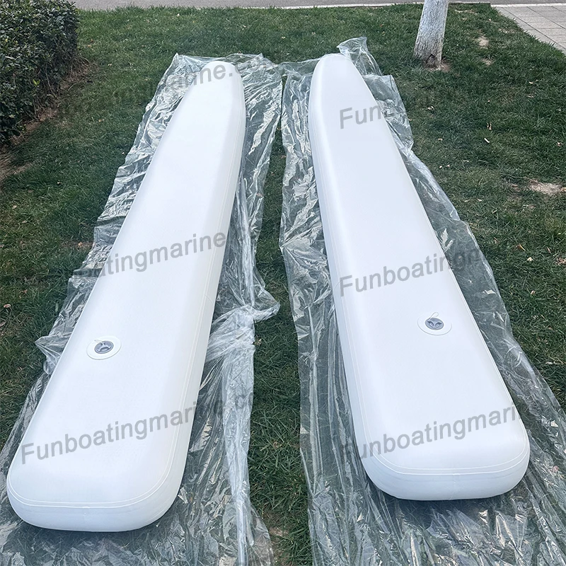 DWF Pontoon Boat Accessories Inflatable Floating Island Air Pontoon Boat Water Bike Parts