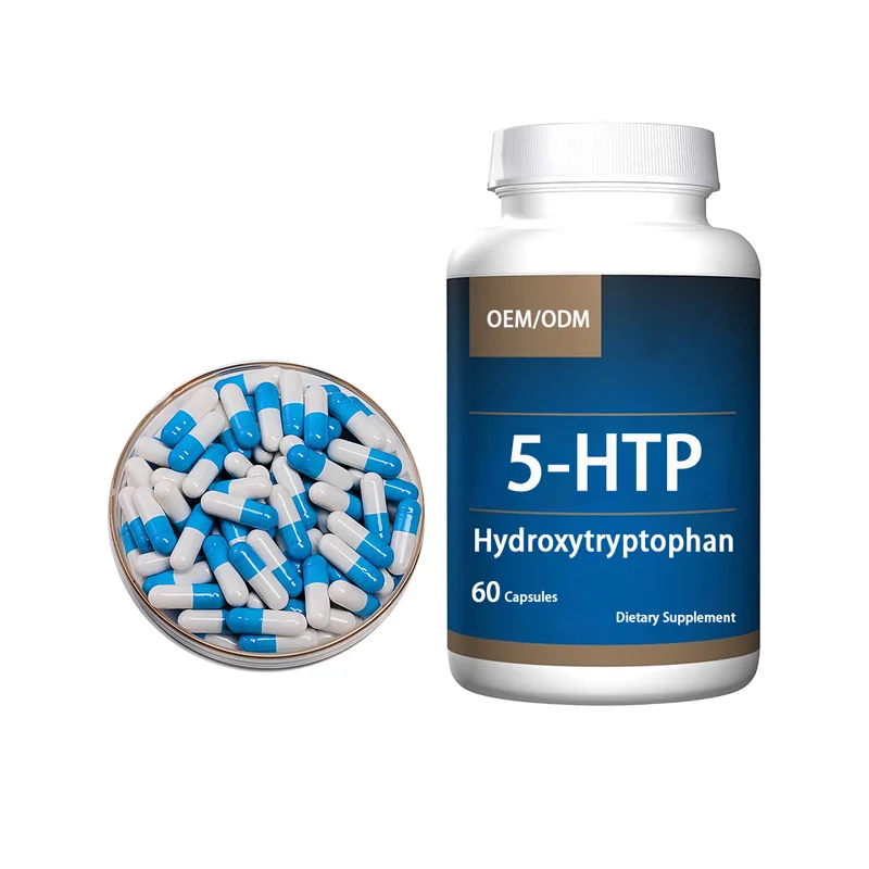 Private Label 5-htp капсулы плюс кальциевая медицинская добавка для поддержания спокойствия и расслабления сна
