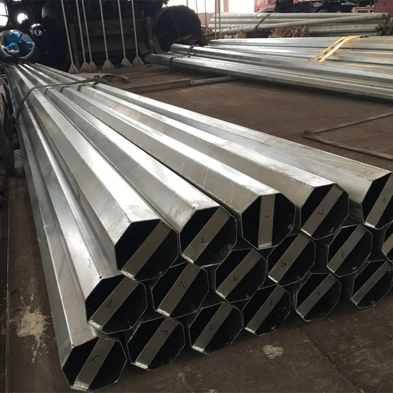 JSHP Q235 Филиппины 110кв горячеоцинкованный восьмиугольный силовой трансмиссионный Полюс