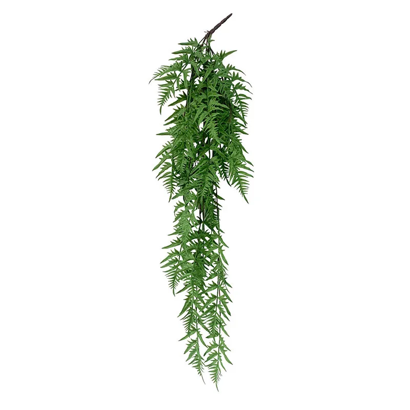 High Simulation Faux Green Hanging Plant Artificial Ferns With 30 Leaves For Home Wedding Decoration