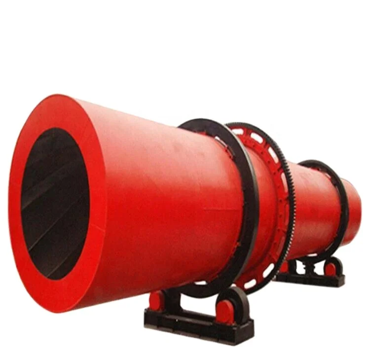 Industrial Biomass Furnace Sea Sand Wheat Straw Salt Rotary Drum Dryer CE