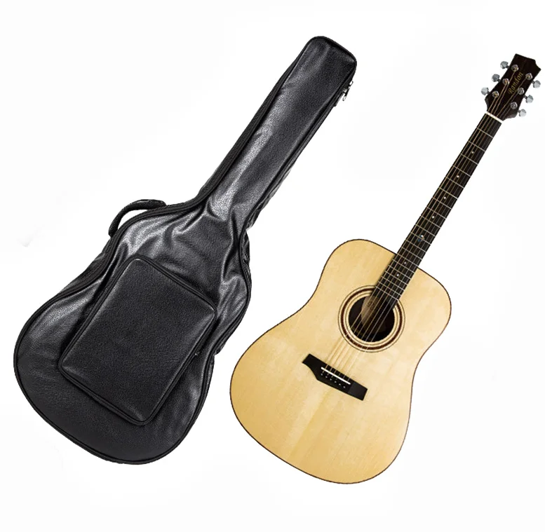 High Quality Wholesale Pu Leather Tote Guitar Case Waterproof Dust Cover Guitar Protect Case With Double Strap