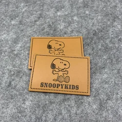 Personalized Logo Garment Leather Patch Custom Embossed Jeans Leather Patch Label For Clothing