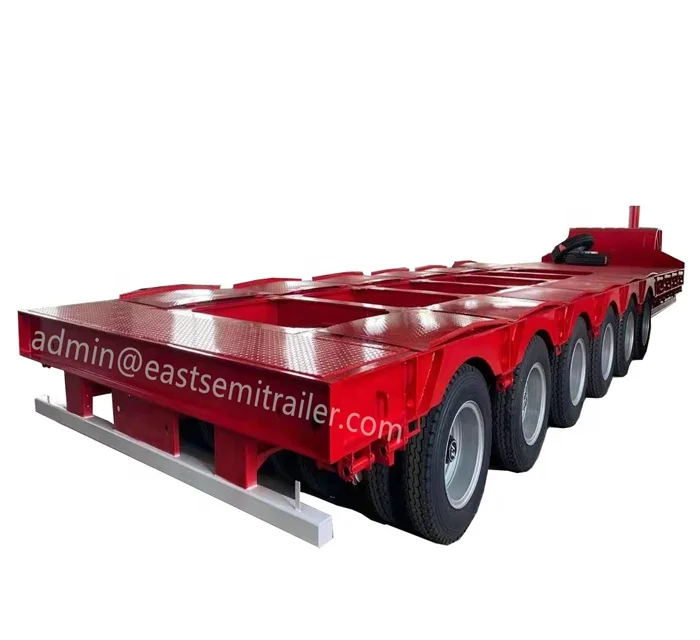  Погрузчик экскаватора Восточного типа lowboy низкорамный полуприцеп 6 линий 12 осей низкорампа прицеп трактор 80-200 тонн