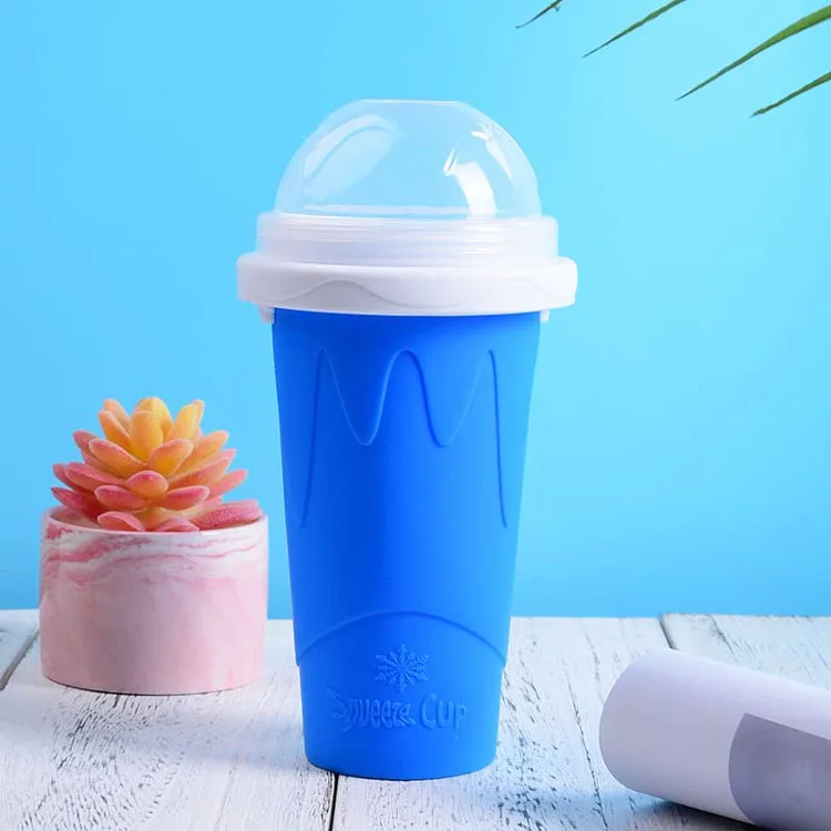 Wholesale Fast Frozen Ice Cream Silicone Cup Portable Summer Cooling Magic Slushy Maker Kids Family Cube PP SUMMER QUICK ICE