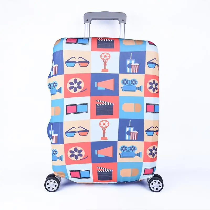 Spandex Luggage Cover Customized Logo Printed Suitcase Cover for Traveling Cases DIY Custom Stretch Animal Accessory Item Cool