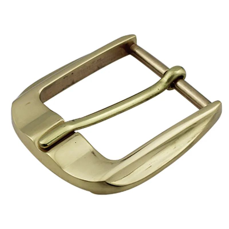 Custom Personalized 35MM SOLID BRASS  belt buckle Single pin  buckle For Men
