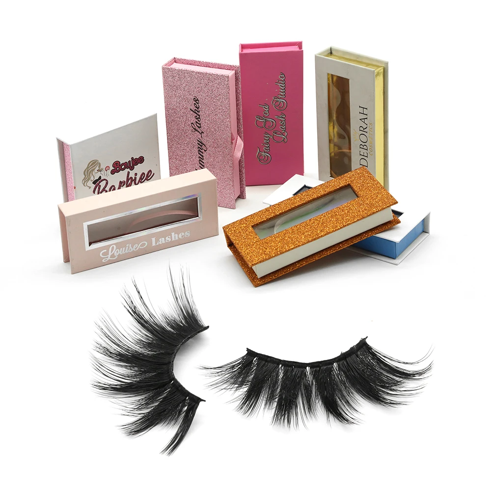 
Wholesale Custom Private Label synthetic meek soft silk lashes 3d Natural looking 