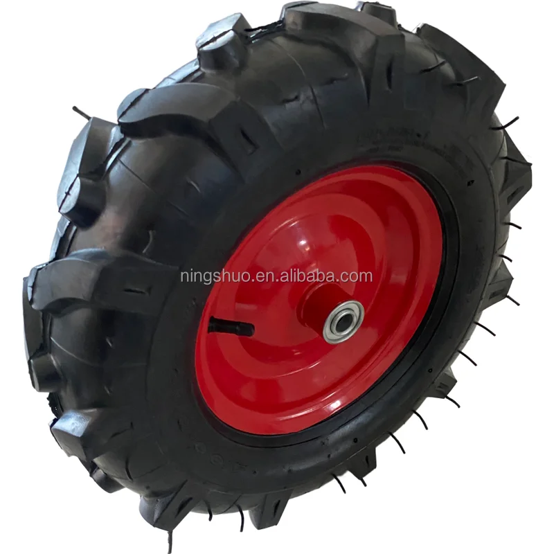 NSPM7040 replacement tires inflatable air rubber pneumatic Tire Driven Wheels Golf Caddy Air Castor wheel for wheelbarrow 4.00-8