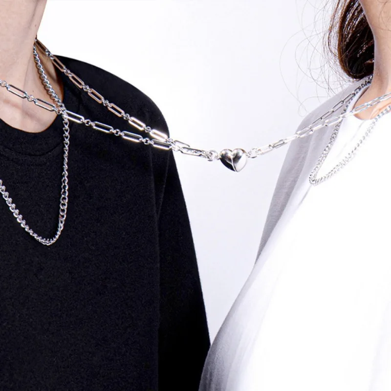 Tiktok, лидер продаж, лучший друг, магнитное сердце, ожерелье для влюбленных