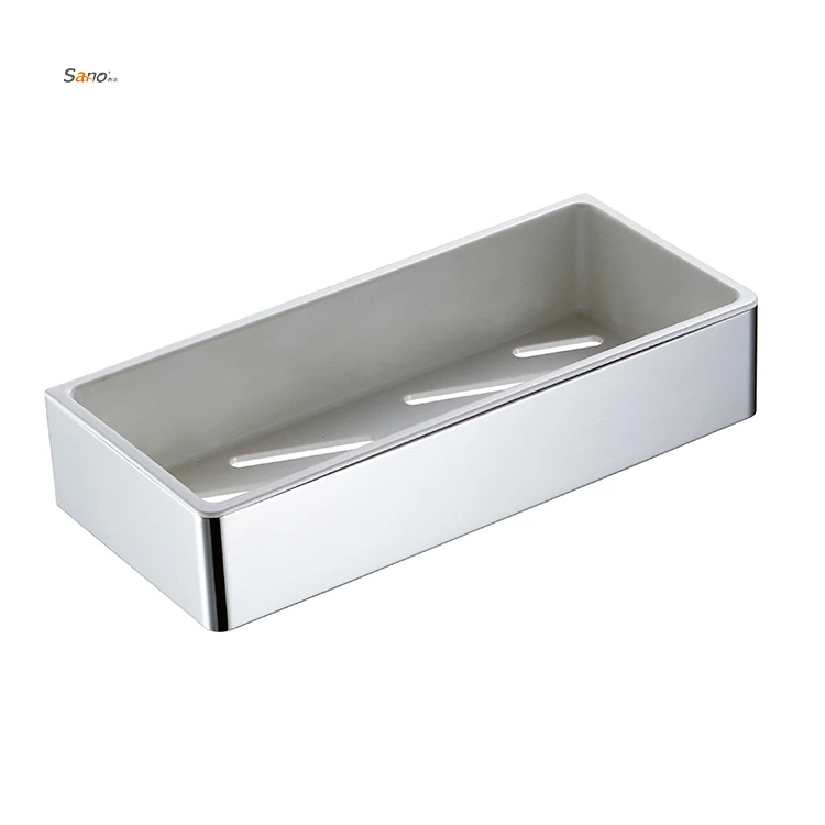 High Quality Stainless Steel Corner Shelf Bracket Shelves Soap Dish Shampoo Basket Wall Mounted Bathroom Shower Caddy