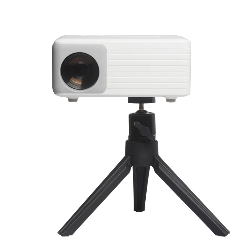 HD Mini Projector 100 ANSI Lumens Portable LED Proyector time to Play Led Projector for Kids N2 White