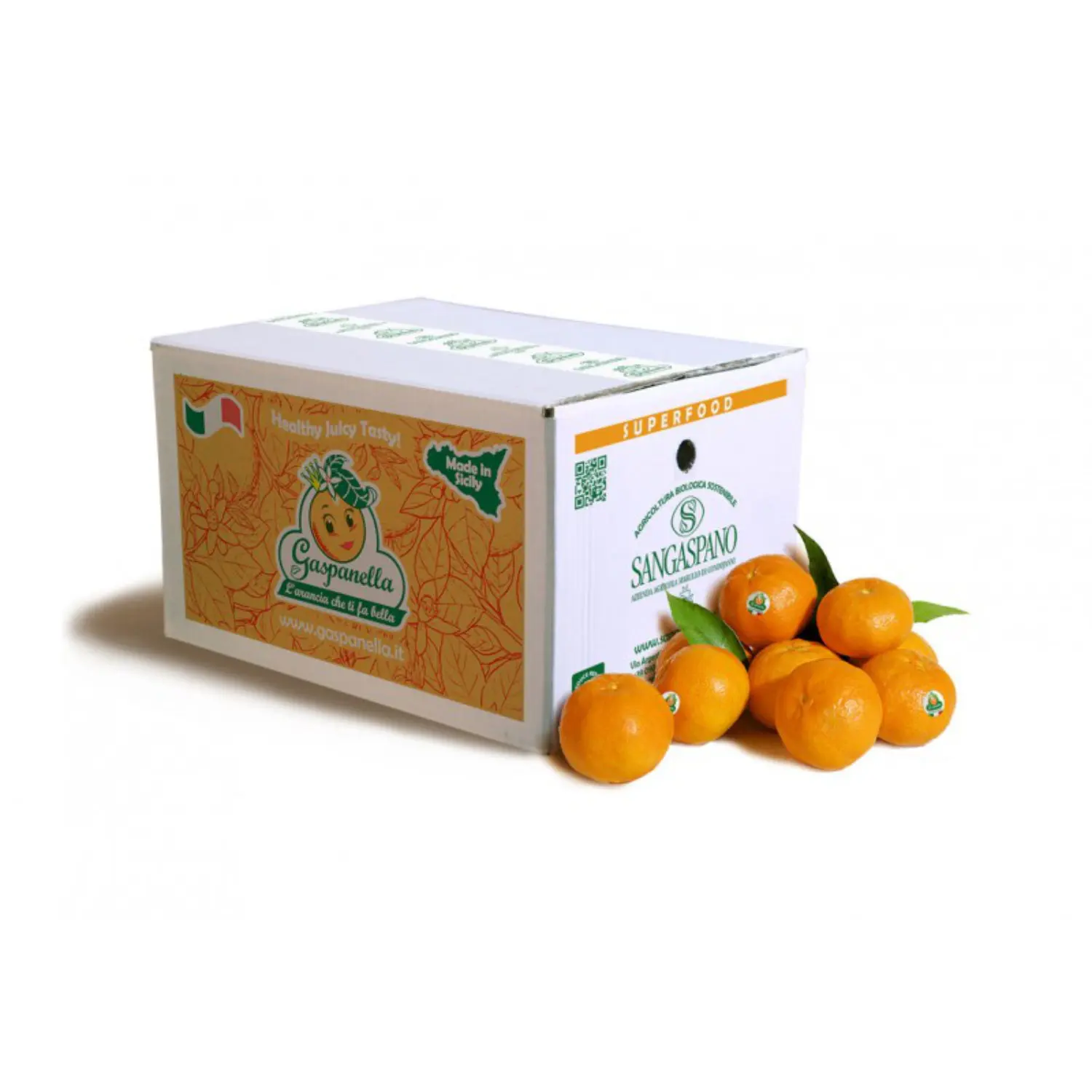 Top Italian Fresh Clementina Mandarins picked to hand in Sicily on a new pack 7 kg for sale