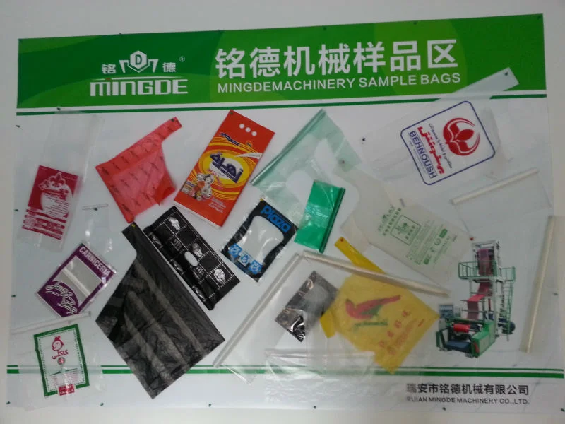 
Flat-open plastic bag making machine plastic ldpe biodegradable t shirt shopping bag making forming machine 