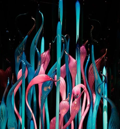 New Luxury Garden Decor for Yard Special Modern Art Tall Glass Garden Sculptures Outdoor