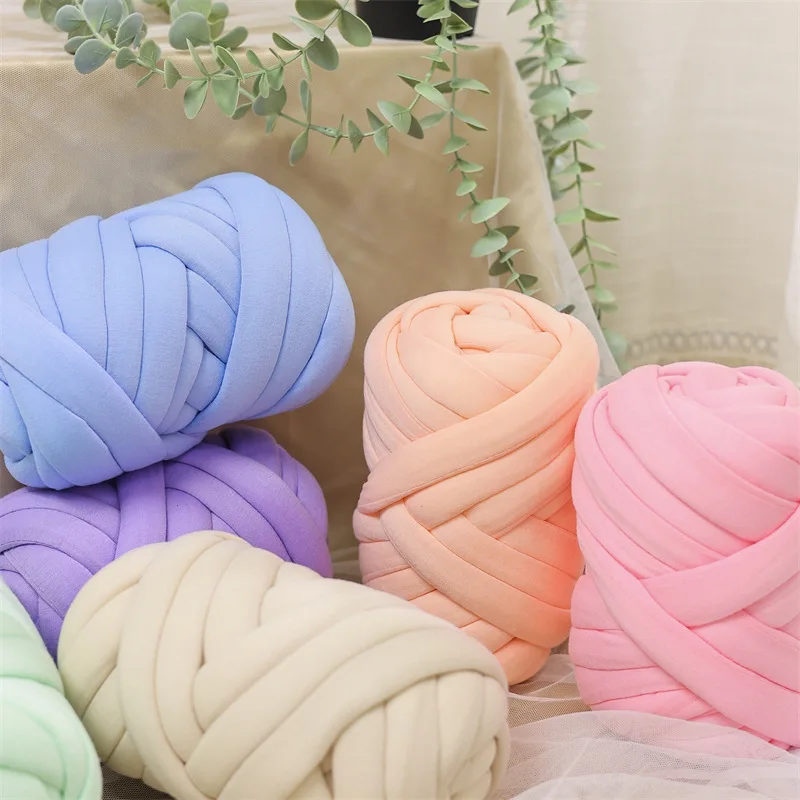 500g/Ball Diy Handmade Slub Yarn Knitted Core filling cotton yarn Baby Crib Enclosure Anti-bump carpet diy cat litter Sofa