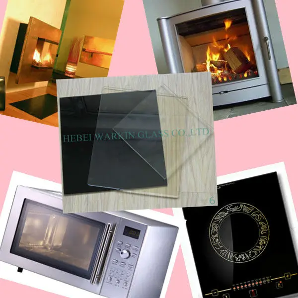 HWK 2022 hot sale Transparent Ceramic Glass For Gas Oven Door