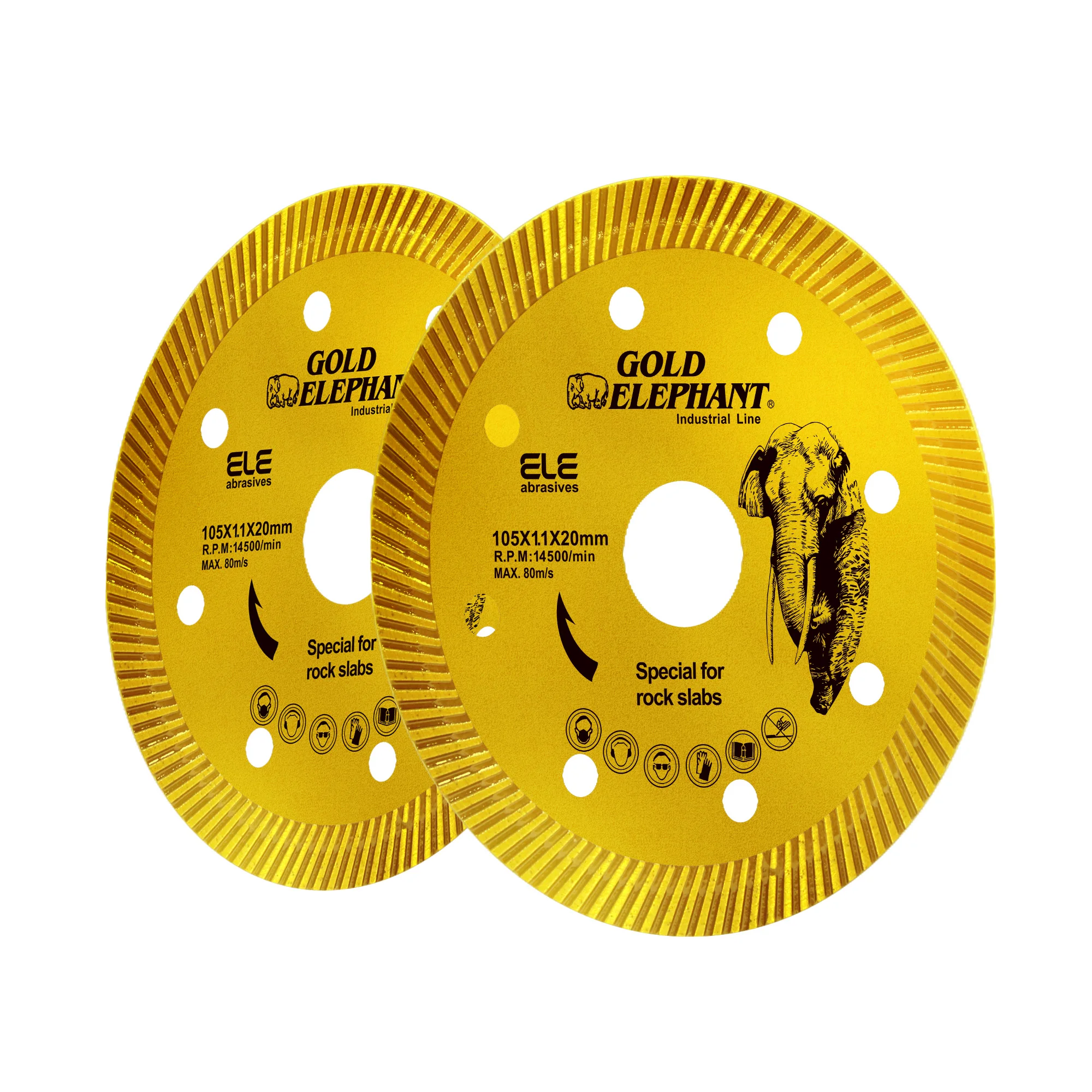 Factory 105 115 125mm diamond blade for ceramic tile stone marble cutting turbo diamond saw blade