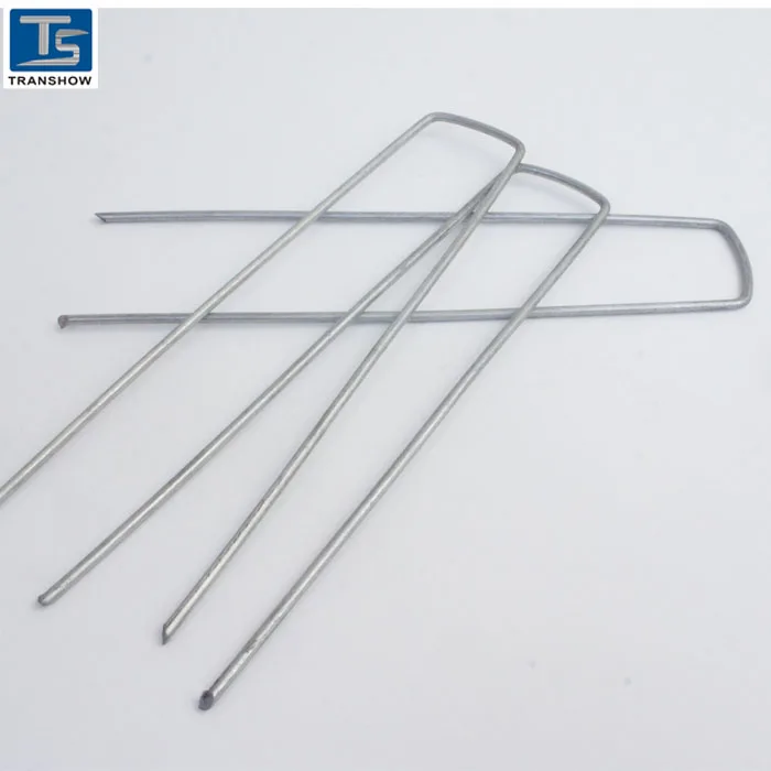 Скобы для садового ландшафта, 6 дюймов, 11 калибр, оцинкованные, U-образные, ландшафтные штифты