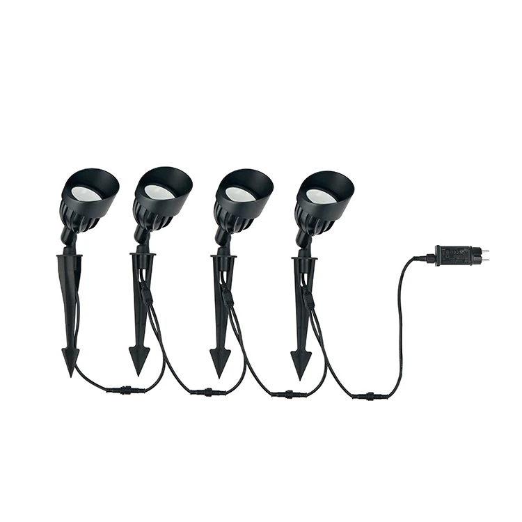 Garden Spot Light Landscape Outdoor Waterproof IP54 Die Casting Aluminum Black Outdoor Spike Light