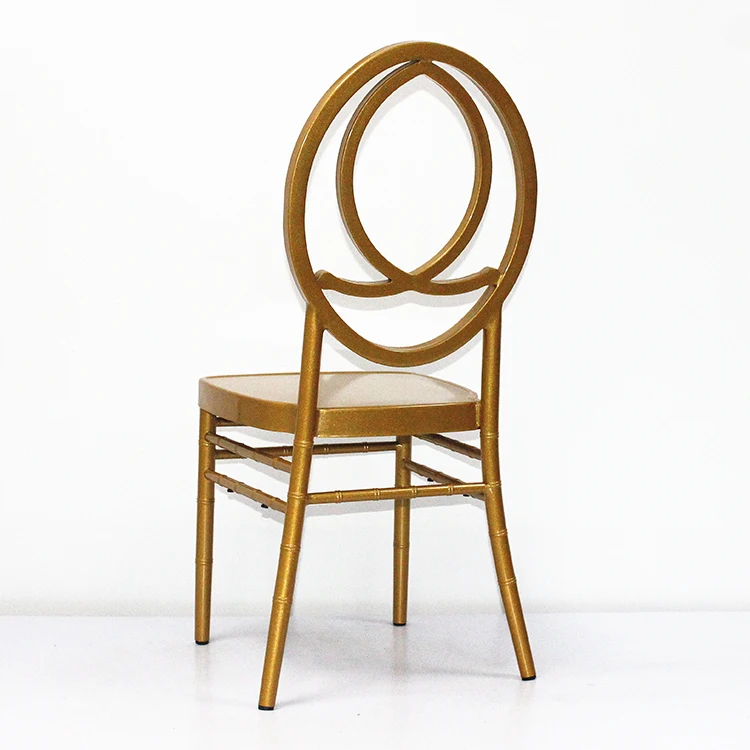 Wholesale Foshan Factory Made Gold Aluminum Metal Wedding Phoenix Chair