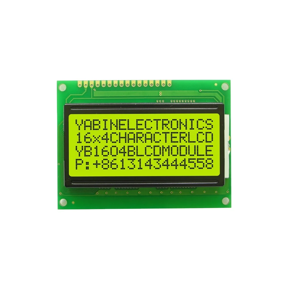 Four row 16 pin 1604 character lcd module 8-bit parallel monochrome lcd display