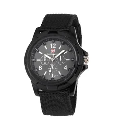 Reloj de hombre fashion business quartz hand watch casual watch nylon watch strap military reloj Luxury Brand Hot Sell