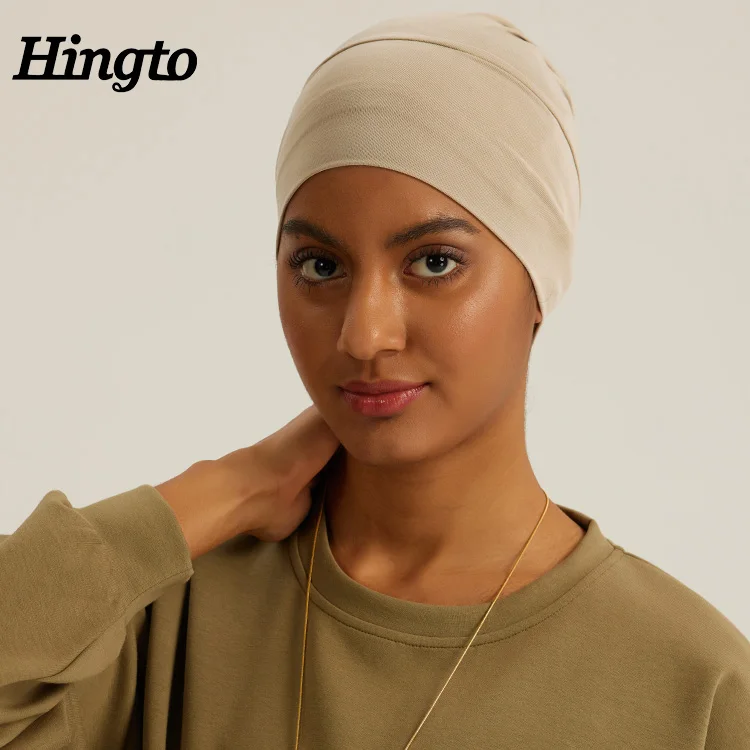 Wholesale Custom Premium Plain Jersey Inner Cap Hijab For Muslim Modal Solid Color Muslim Hijab Innercap