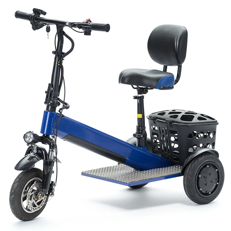 23KG Folding Travel Powered Mobility Scooter Loads 130KG Lightweight Portable 48V 12AH Lithium Handicapped Electric Scooter