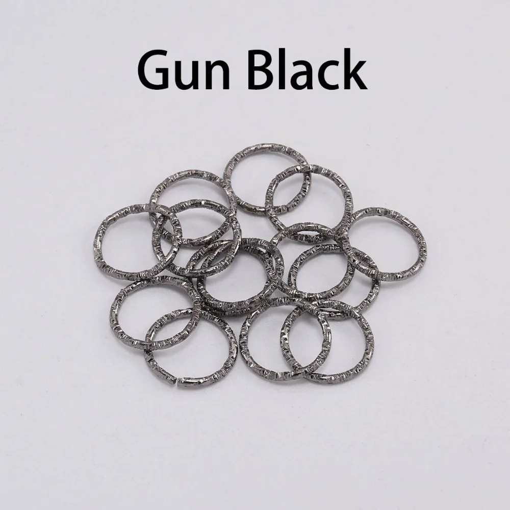 50-100pcs 8-20mm Round Jump Rings Twisted Open Split jump rings Connector For Jewelry Makings Findings Supplies