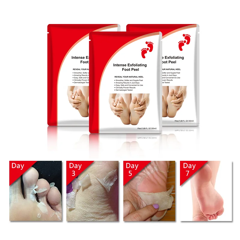 2021 new high quality peel off exfoliating skin care feet foot mask