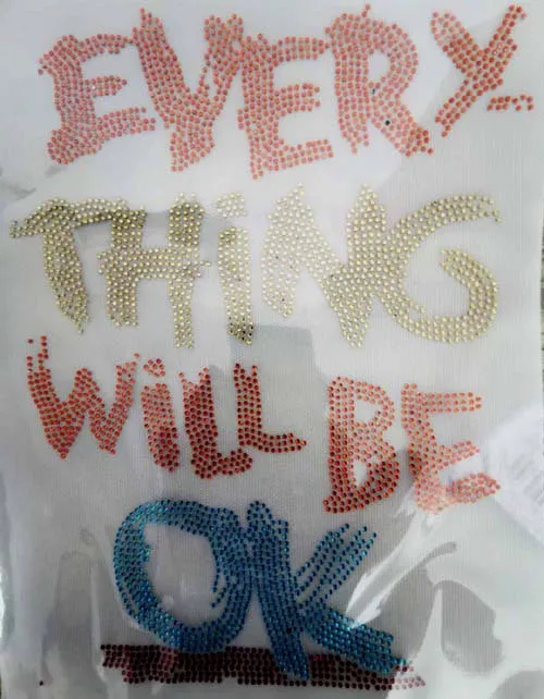 Wholesale Hotfix Rhinestone Transfers Personalized Design Rhinestone Patches For Hoodies Tank Tops T Shirts Hat