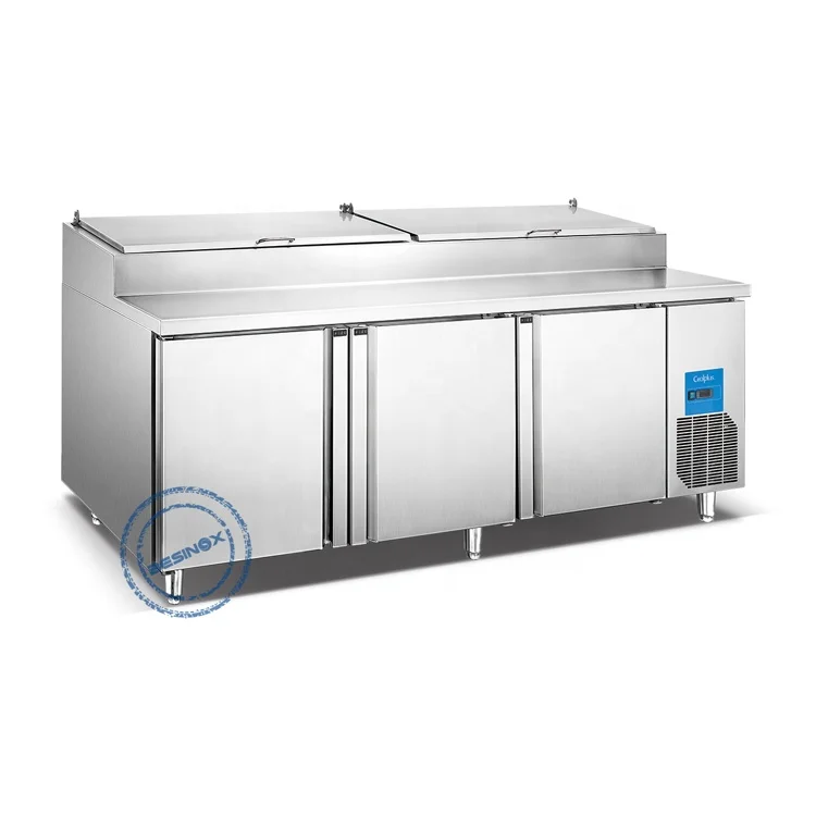 Ресторанный компрессор размером GN встроенный трехдверный большой холодильник коммерческий для