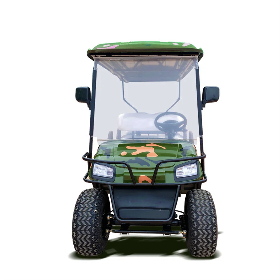 Chinese Classic 4 Seater Electric Golf Carts 72V7kw Ac System Folding Golf Carts