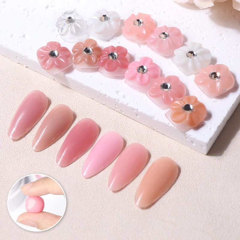 HS Solid Non Stick Hand Jelly Translucent Nail Art 3D Sculpting Gel Nail elly Builder Nail Extension UV Gel