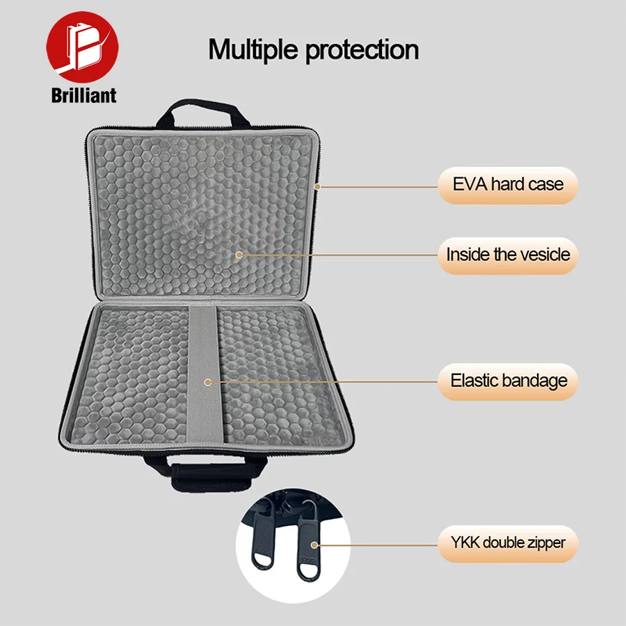 Buweilian 18-Inch Hard Gaming Laptop Sleeve Case Protective EVA Antishock Hard Case For Laptop Laptop Bags Covers